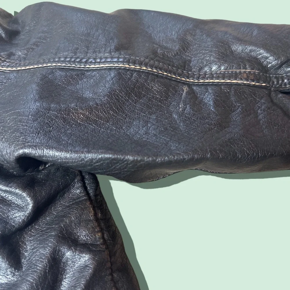 Toddler Harley Davidson Motorcycle Faux Leather Sherpa Lined Zip Up Jacket Sz 2T - Picture 7 of 11